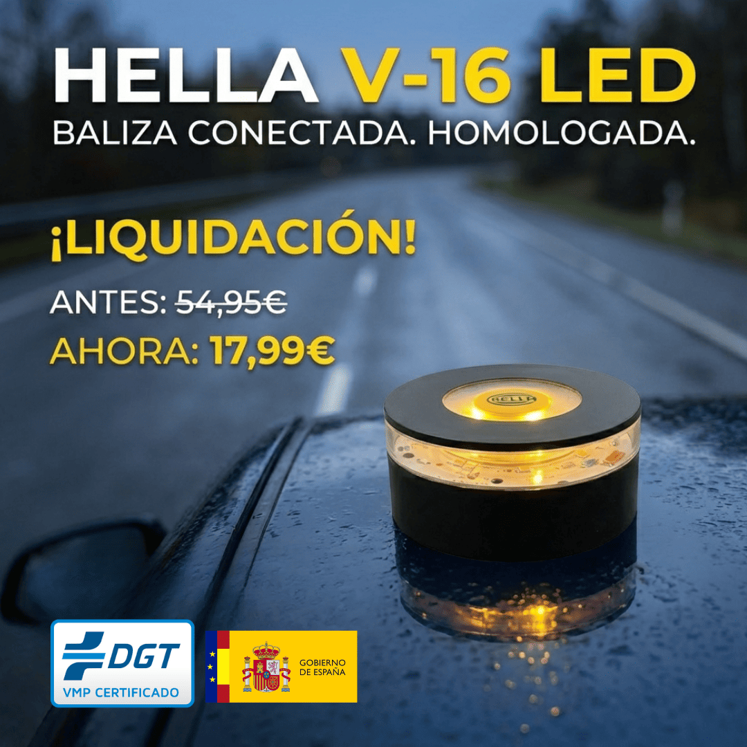 ¡Último día! ¡80% de descuentos por ¡Navidad! Baliza V16 | 2ª GENERACIÓN Geolocalización DGT 3.0 | Luz de Emergencia Coche Homologado DGT | SIM y Datos Pagados hasta 2038