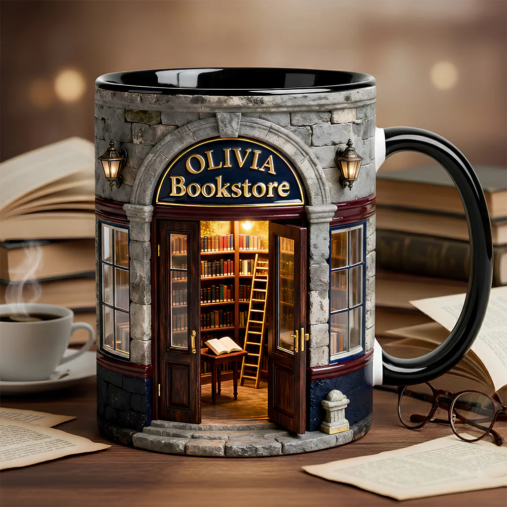 Bookstore Accent Mug - Personalized Gifts For Book Lovers 02KIDT230126