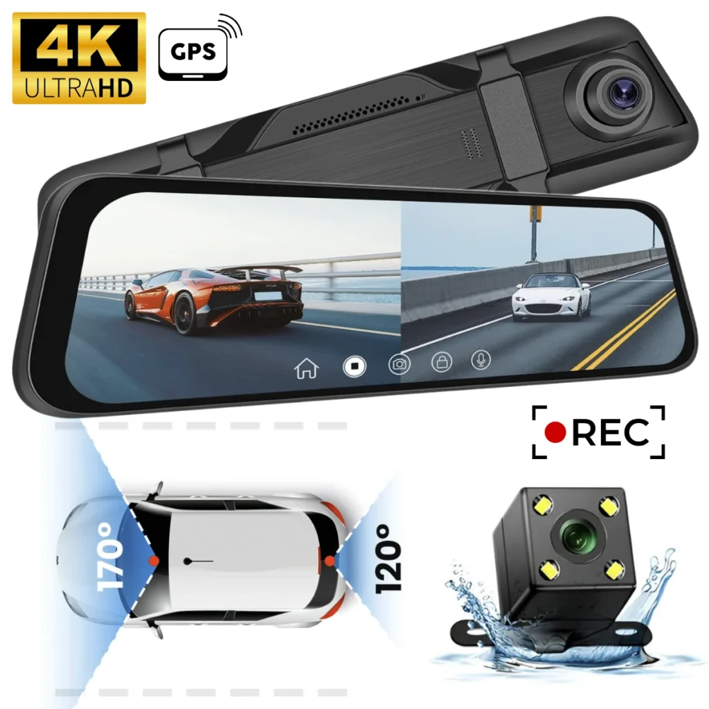 Transforma tu espejo retrovisor en un sistema de conducción inteligente 4K