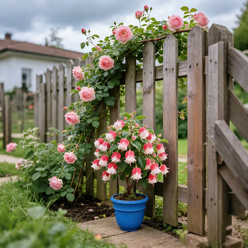 🌸 Double Fuchsia – Beautiful Shade-Loving Flowering Plants