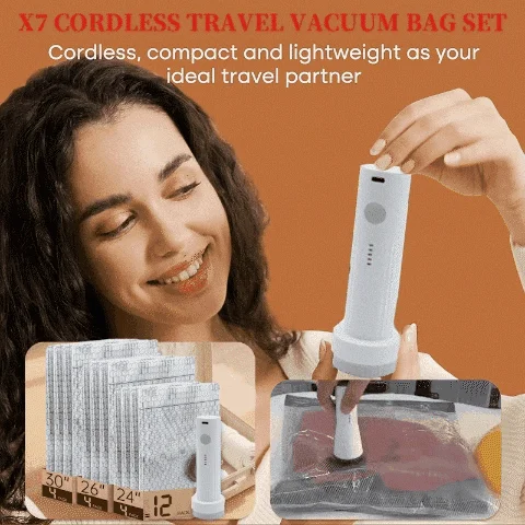 💥LAST DAY 49% OFF🔥X7 Cordless Travel Vacuum Bag