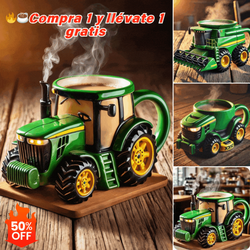 🔥【Buy one, get one free】☕Retro coffee mug shaped like a farm tractor