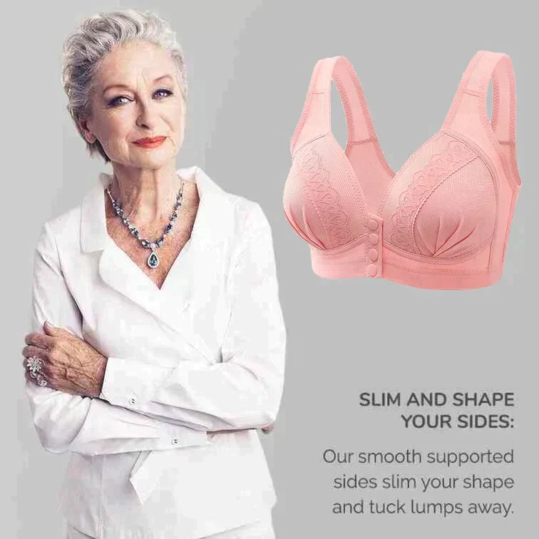 【✨ Buy 1 +1 Free】Front fastening, breathable, skin-friendly cotton bra