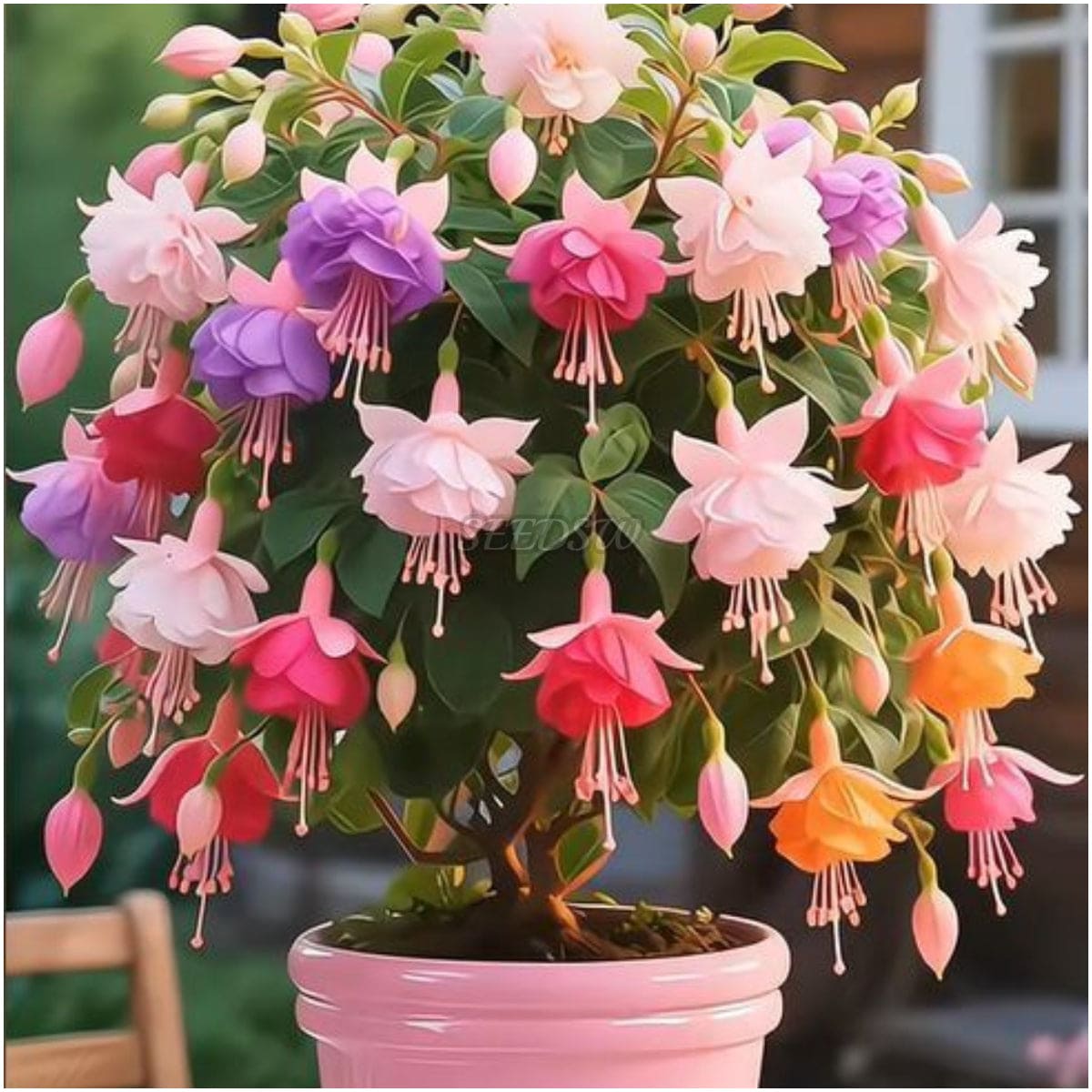 🌼 😍 Fuchsia Flower Seeds - Vibrant Ornamental Plants Hanging Baskets Containers Garden