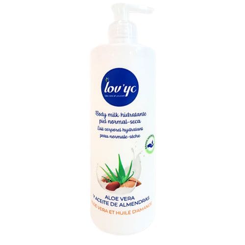 Lov’yc Leche Hidratante 400 ml con Aloe Vera y Aceite de Almendras – Piel Seca