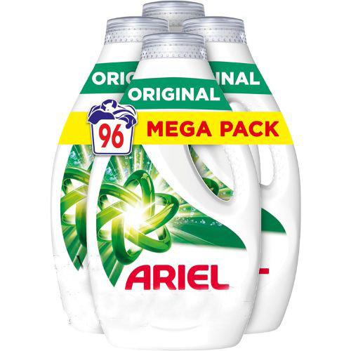 Ariel Original Mega Pack 96 Lavados Detergente Líquido