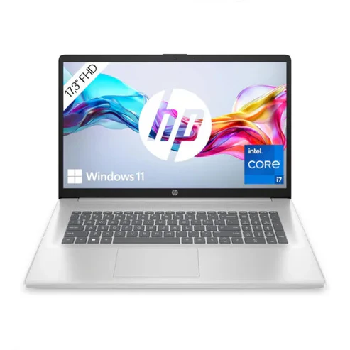 HP Laptop 17-cp3047nr 17.3", Windows 11 Home,  AMD Ryzen™ 7, 16GB RAM, 512GB SSD, FHD, Jet black