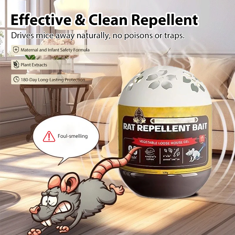 🐭 Plant-based mouse repellent cream – 90-day protection. Non-toxic, safe for children and pets 🌿🚫