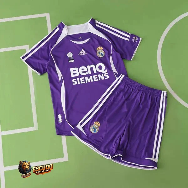 CAMISETA REAL MADRID III 2006 EQUIPACIÓN PARA NIÑOS (RETRO)