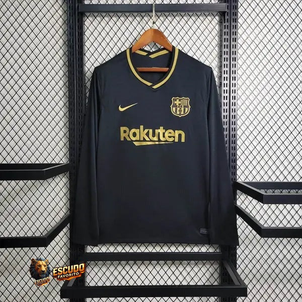 BARCELONA II 20-21 NEGRA MANGA LARGA RETRO HOMBRE