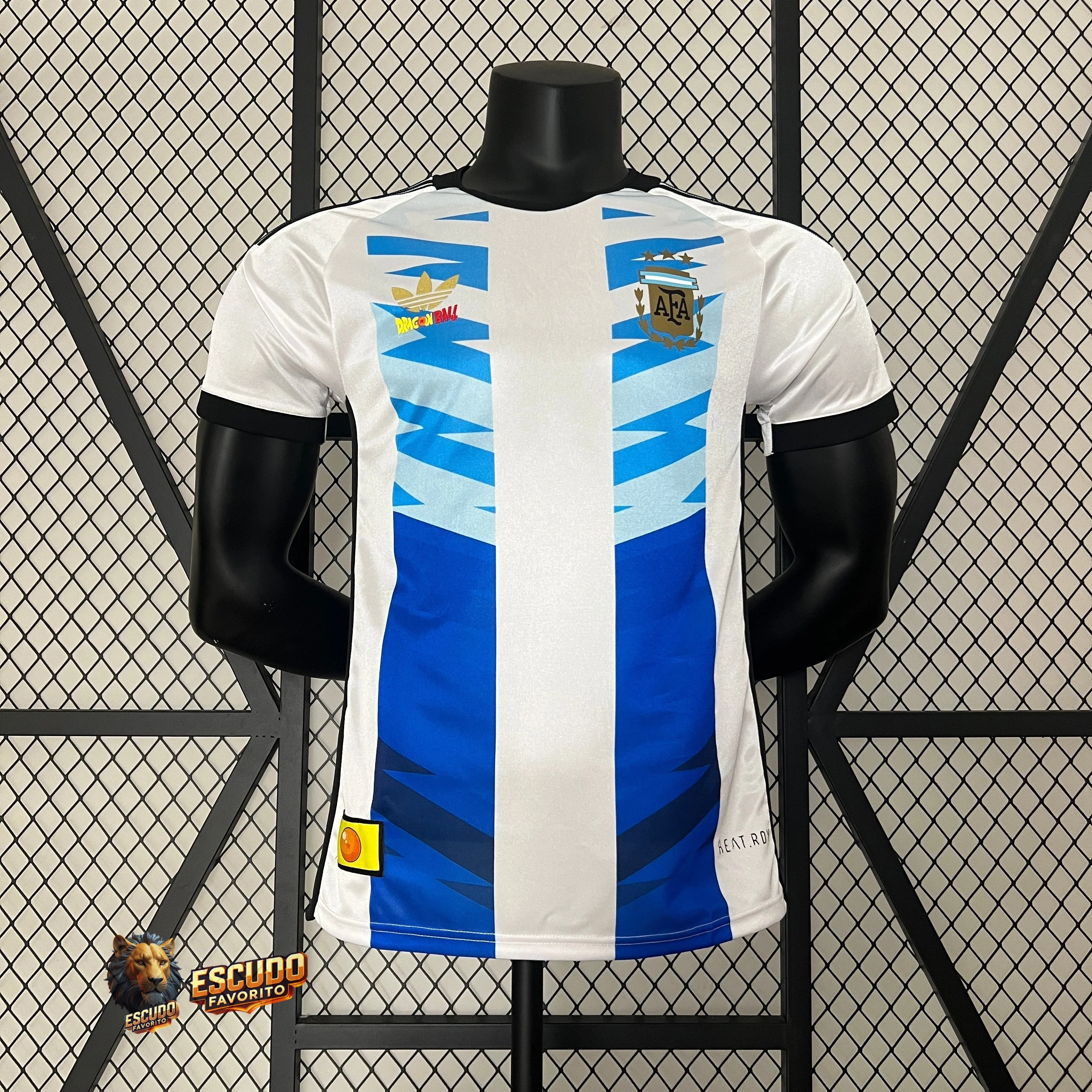 CAMISETA ARGENTINA I EDICIÓN ESPECIAL ADIDAS RETRO + DRAGON BALL 20024 HOMBRE (VERSIÓN JUGADOR)