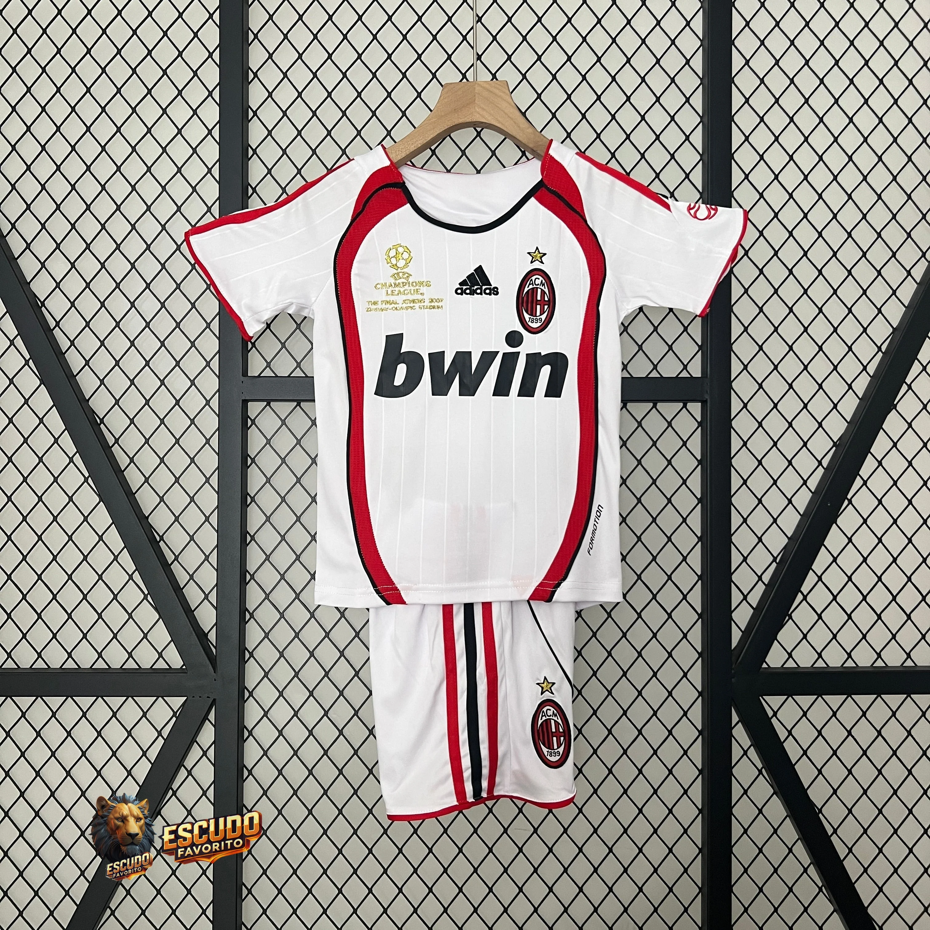 CAMISETA MILAN II 06/07 EDICIÓN LIMITADA CHAMPNHIONS LEAGUE EQUIPACIÓN PARA NIÑOS (RETRO)