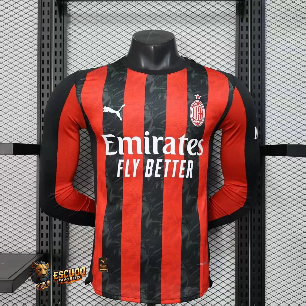 CAMISETA MILAN I 25/26 HOMBRE (VERSIÓN JUGADOR)