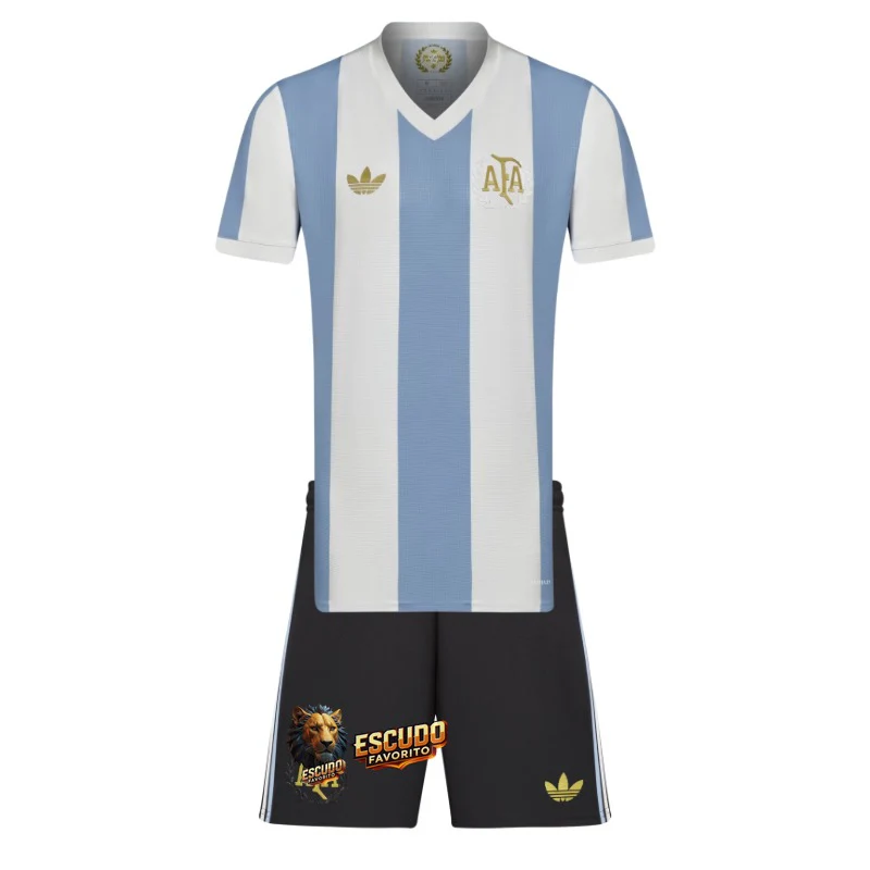 CAMISETA ARGENTINA CUMPLEAÑOS 2024-25 EQUIPACIÓN PARA NIÑOS
