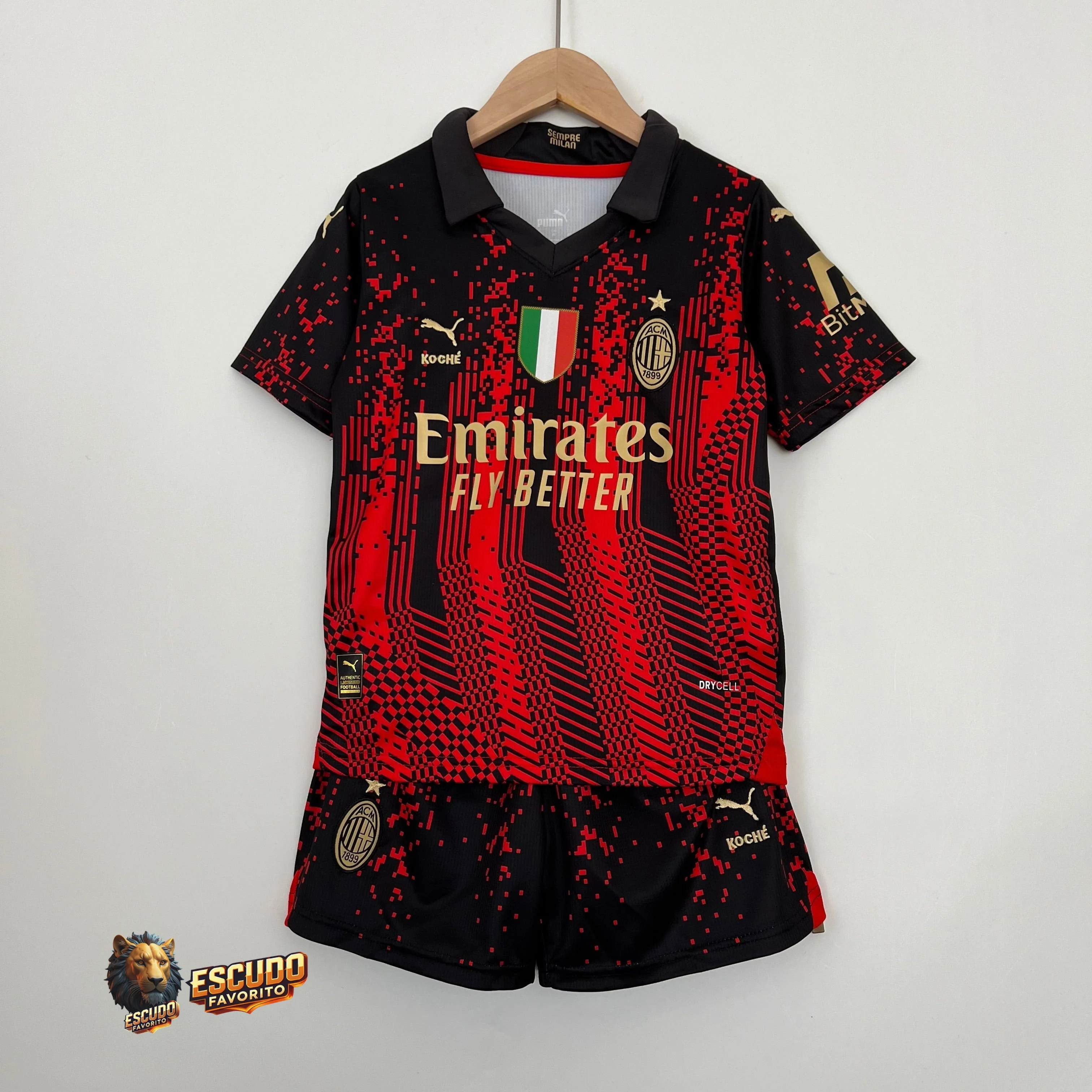 MILAN IV 23/24 EQUIPACIÓN PARA NIÑOS