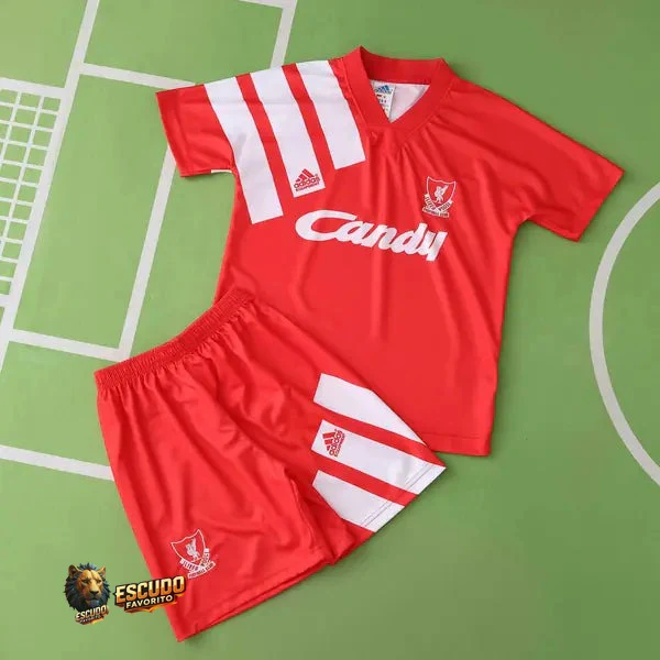 CAMISETA LIVERPOOL I 1992 RETRO EQUIPACIÓN PARA NIÑOS