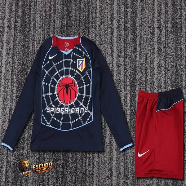 EQUIPACIÓN PARA NIÑOS ATLÉTICO DE MADRID II 04-05 RETRO MANGA LARGA
