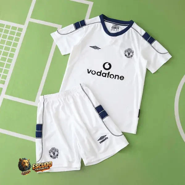 CAMISETA MANCHESTER UNITED II 00/01 EQUIPACIÓN PARA NIÑOS (RETRO)