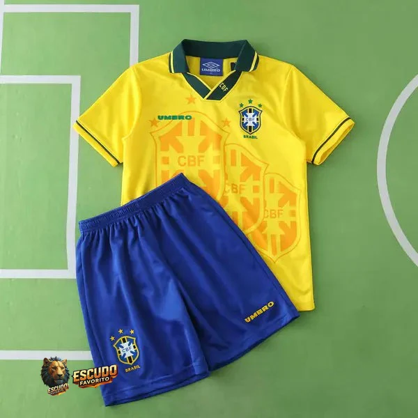 CAMISETA BRASIL I 94 EQUIPACIÓN PARA NIÑOS (RETRO)