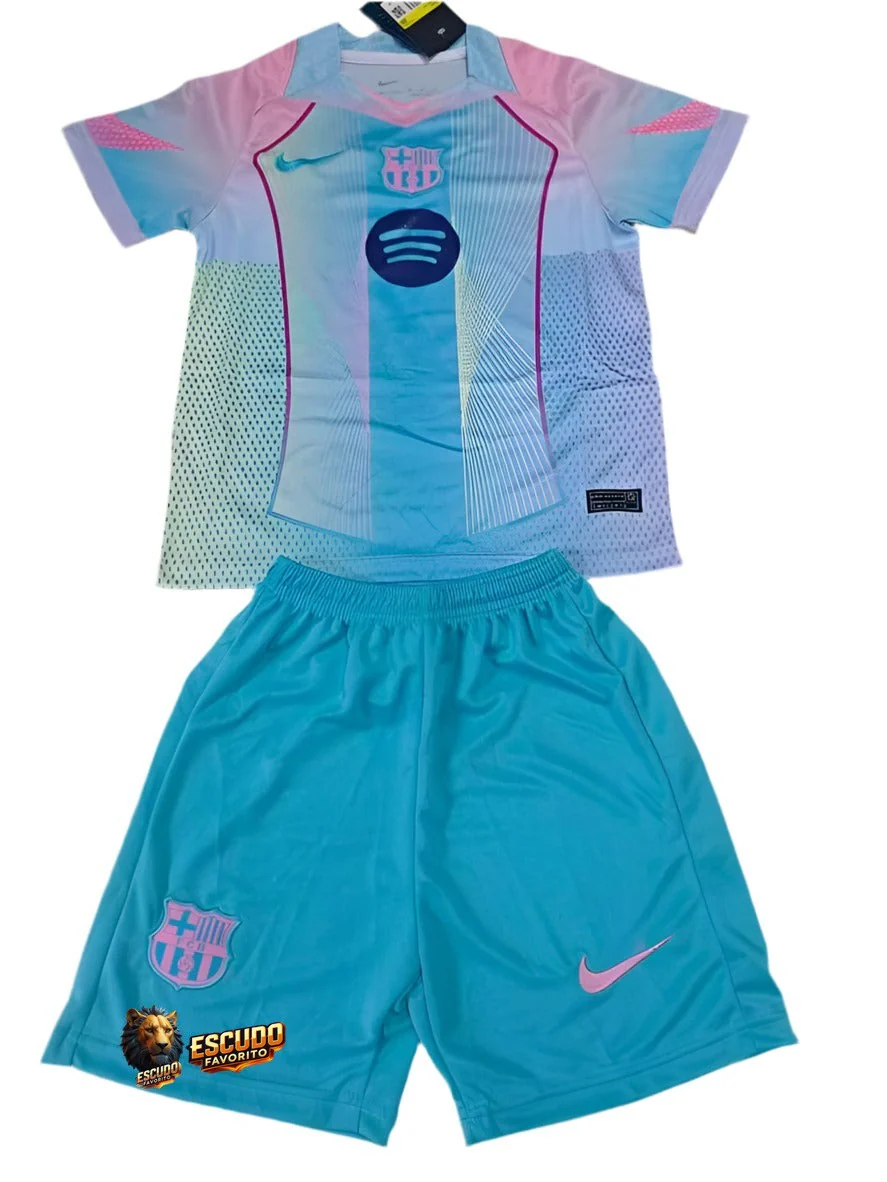 BARCELONA 25/26 EDICIÓN ESPECIAL V AZUL EQUIPACIÓN PARA NIÑOS