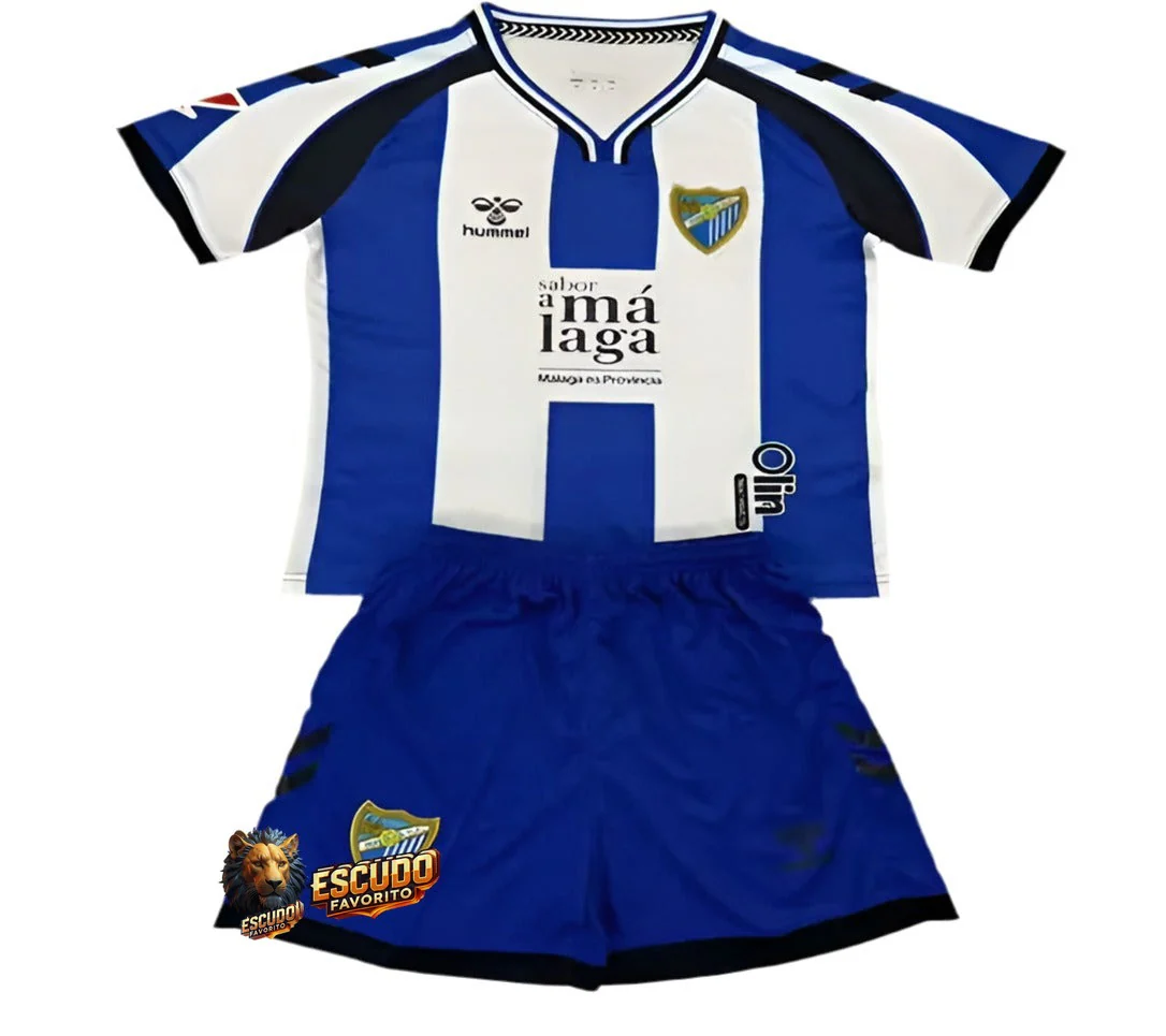 CAMISETA MÁLAGA CELEBRATIVO 25-26 EQUIPACIÓN PARA NIÑOS