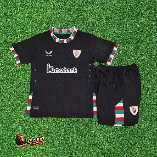 ATHLETIC BILBAO II NEGRA EQUIPACIÓN PARA NIÑOS HOMBRE