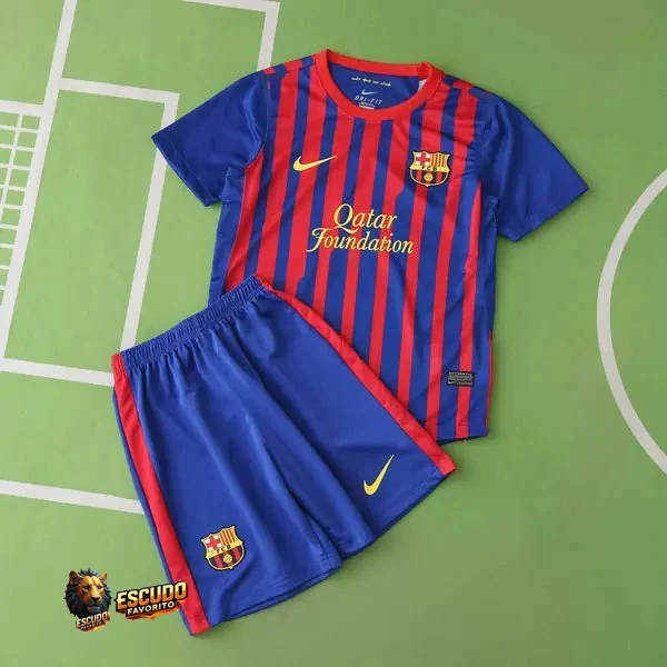 CAMISETA BARCELONA I 11/12 EQUIPACIÓN PARA NIÑOS (RETRO)