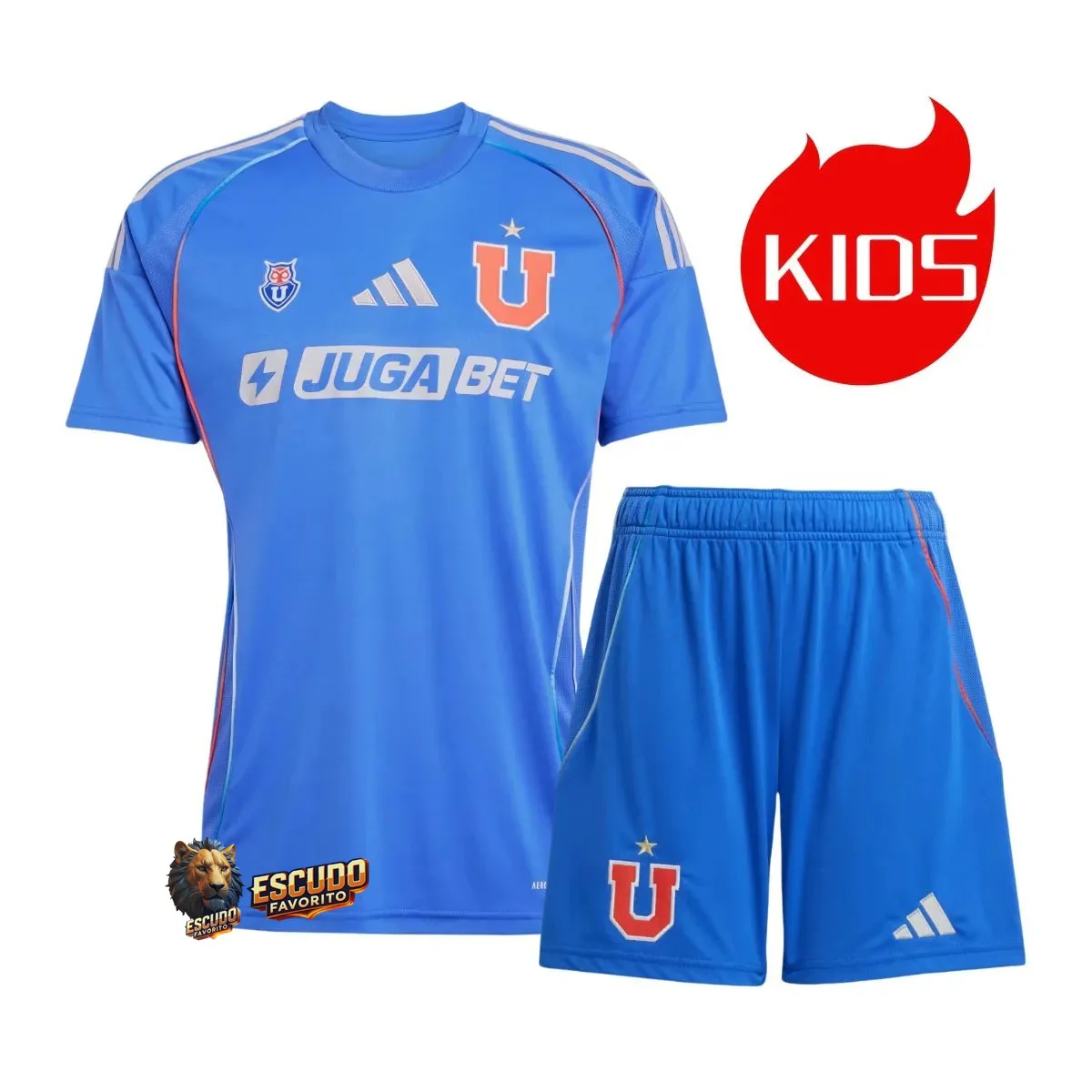 CAMISETA UNIVERSIDAD DE CHILE I 25/26 EQUIPACIÓN PARA NIÑOS