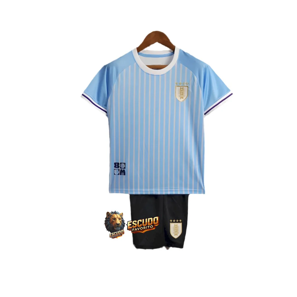 CAMISETA URUGUAY I 2024/25 EQUIPACIÓN PARA NIÑOS
