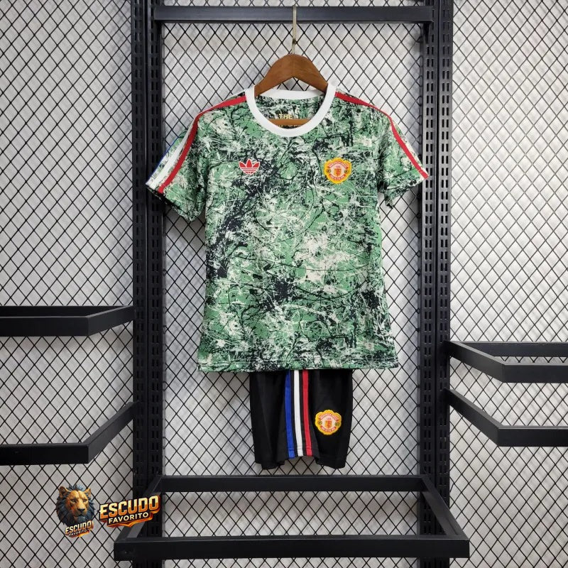 CAMISETA MANCHESTER UNITED EDICIÓN LIMITADA ADIDAS RETRO 24/25 EQUIPACIÓN PARA NIÑOS