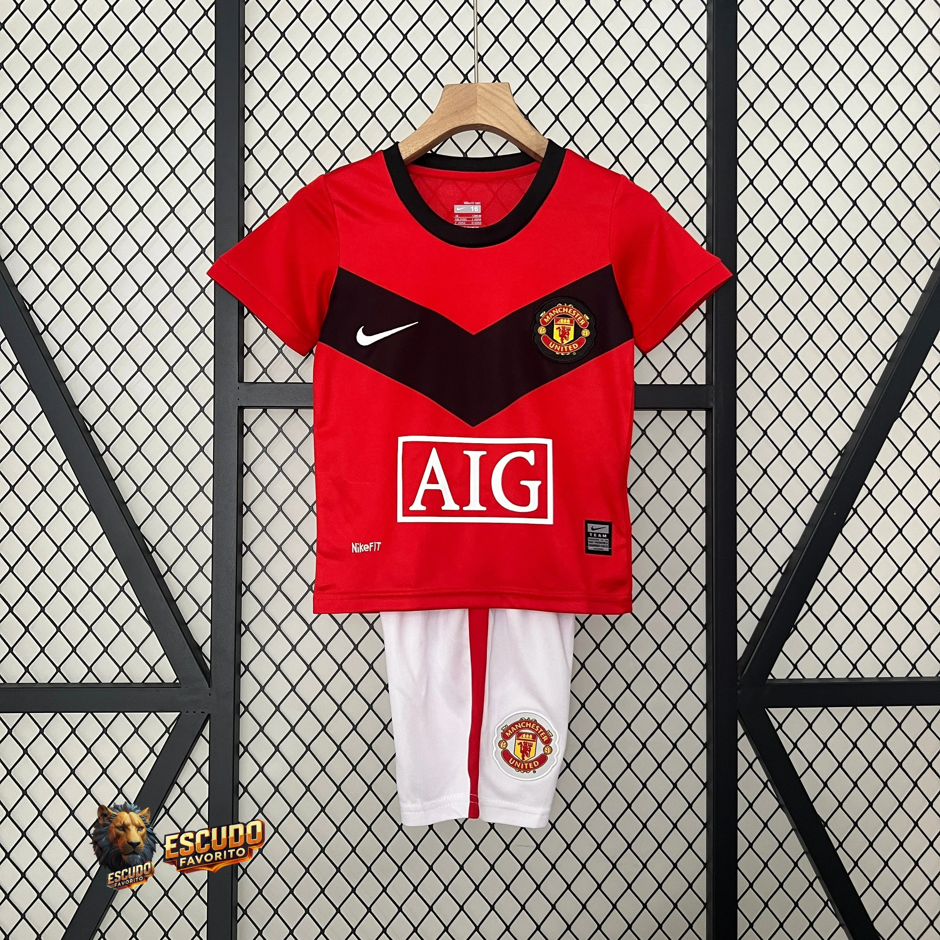 CAMISETA MANCHESTER UNITED I 09/10 EQUIPACIÓN PARA NIÑOS (RETRO)