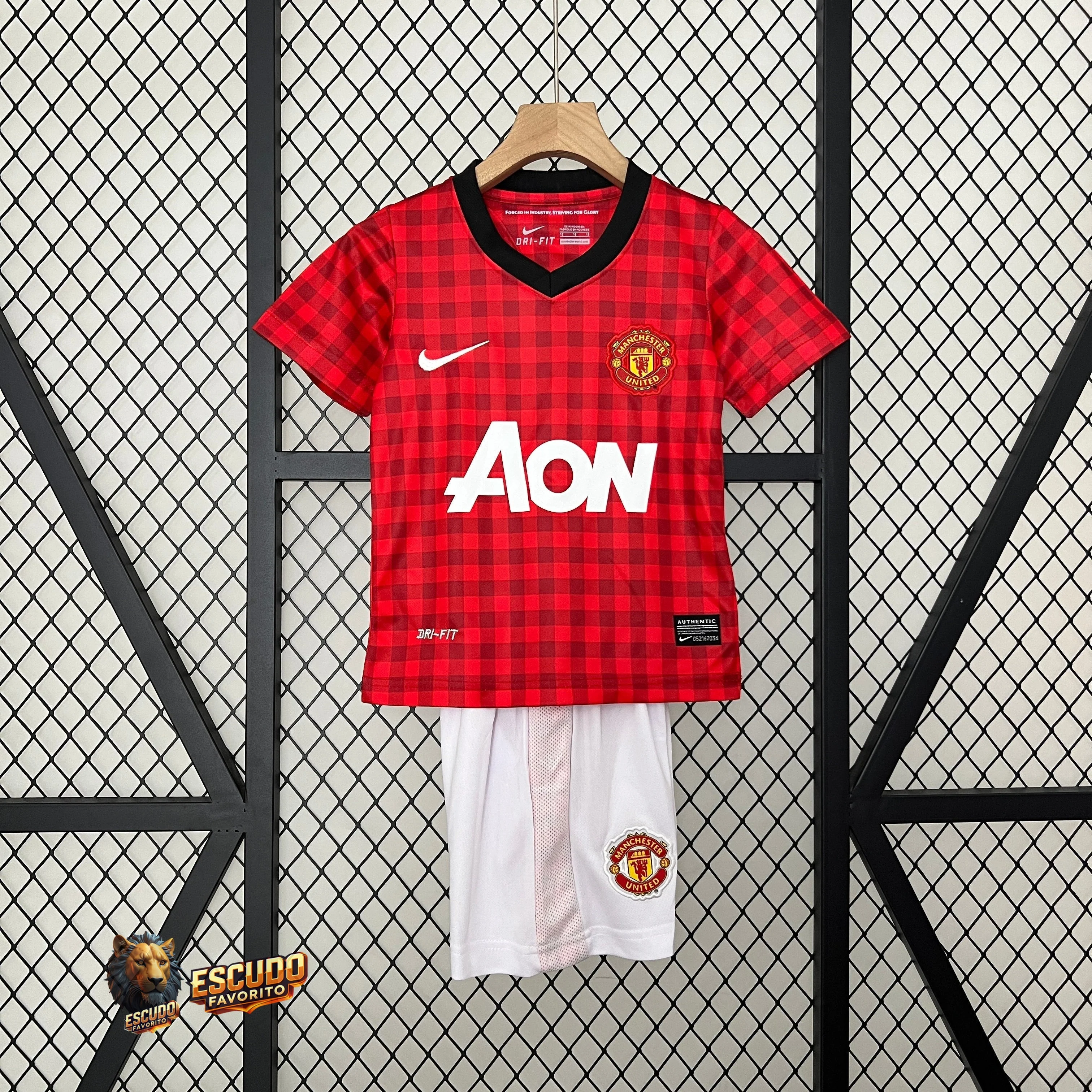 CAMISETA MANCHESTER UNITED I 12/13 EQUIPACIÓN PARA NIÑOS (RETRO)