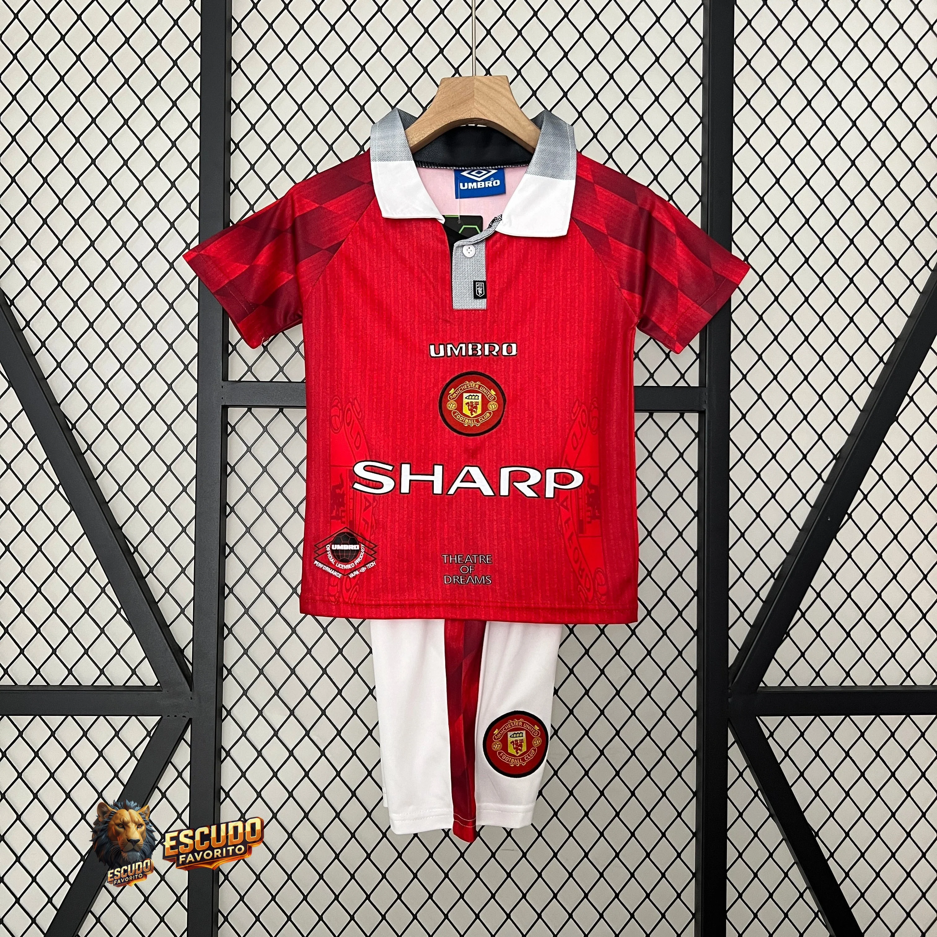 CAMISETA MANCHESTER UNITED I 96/97 EQUIPACIÓN PARA NIÑOS (RETRO)