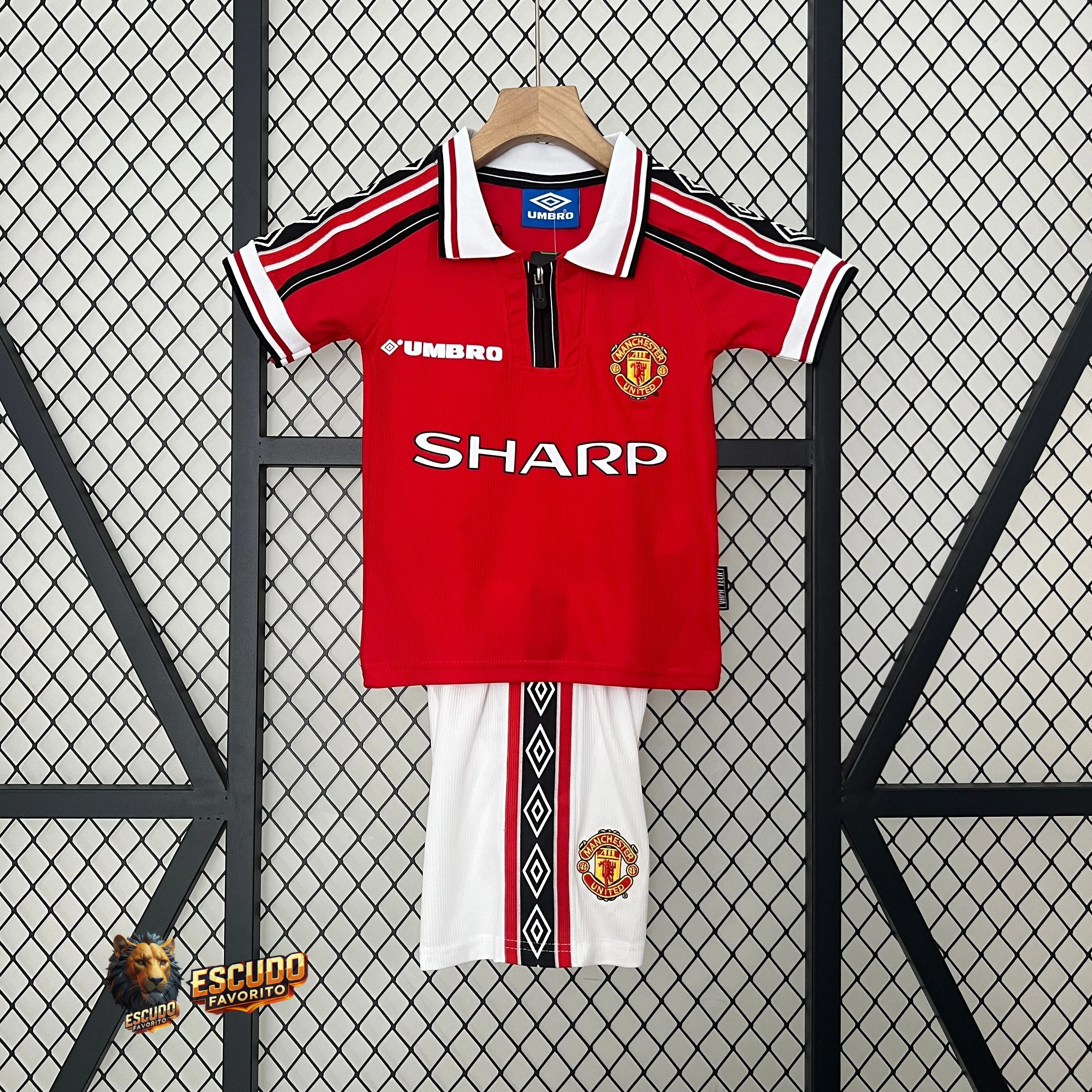 CAMISETA MANCHESTER UNITED I 98/99 EQUIPACIÓN PARA NIÑOS (RETRO)