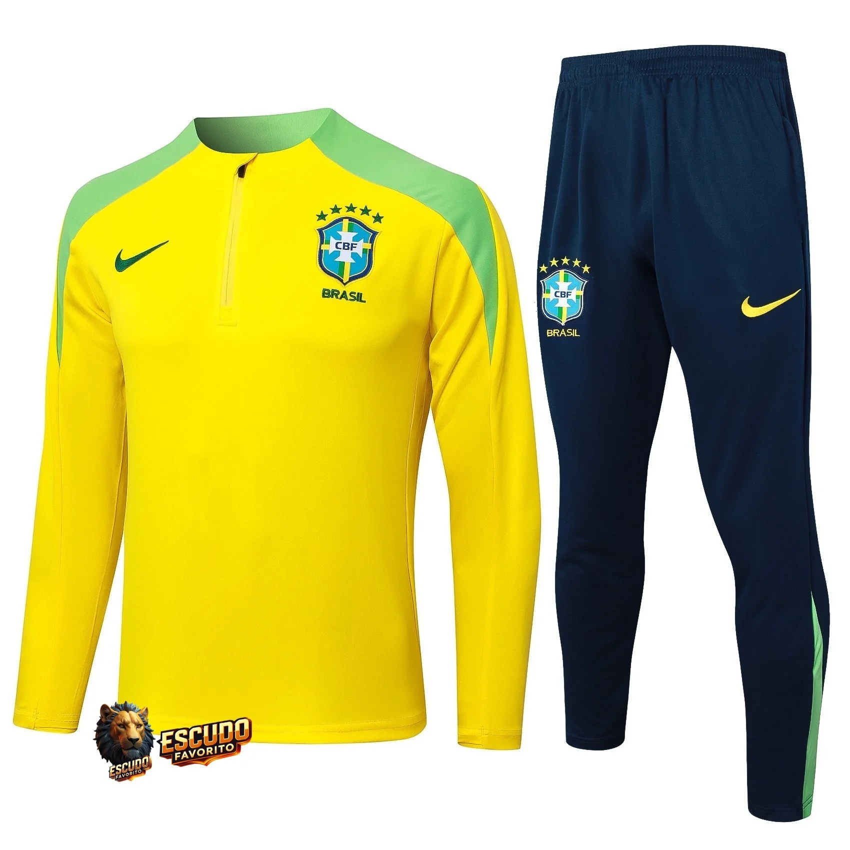 CHÁNDAL + PANTALONES BRASIL ENTRENAMIENTO II 24-25 HOMBRE