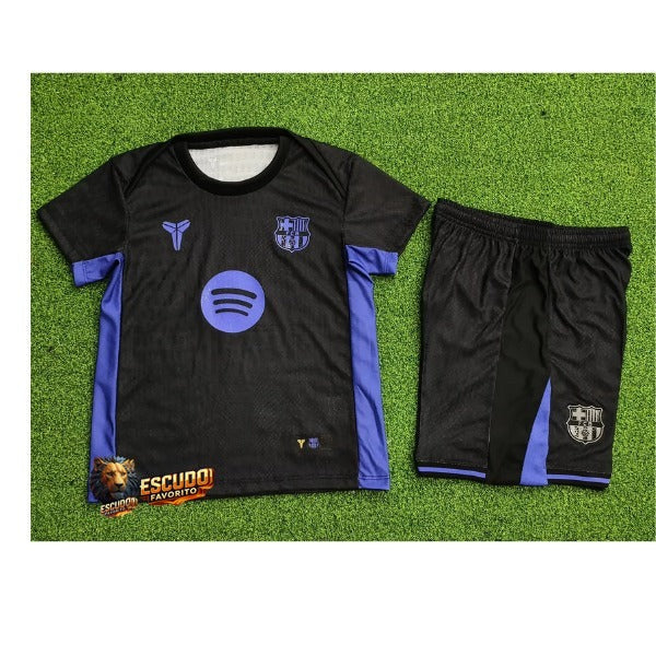 BARCELONA KOBE BRYANT NEGRA 25/26 EQUIPACIÓN PARA NIÑOS VERSIÓN JUGADOR