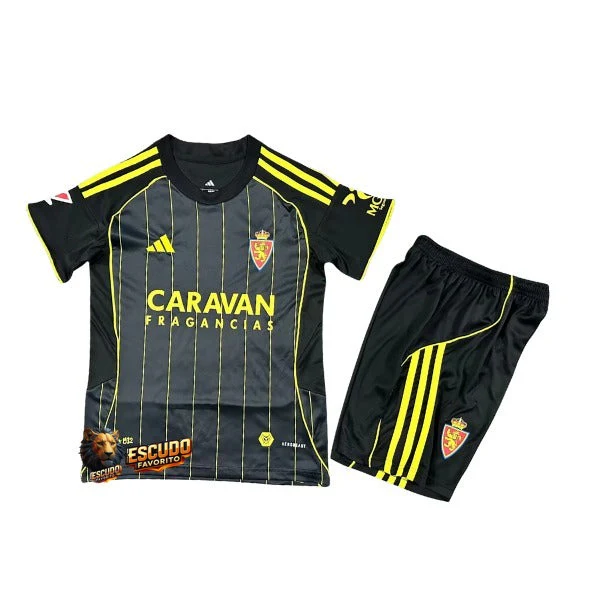 ZARAGOZA II 25/26 NEGRA EQUIPACIÓN PARA NIÑOS