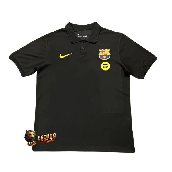 CAMISETA BARCELONA POLO NEGRA 25/26 HOMBRE