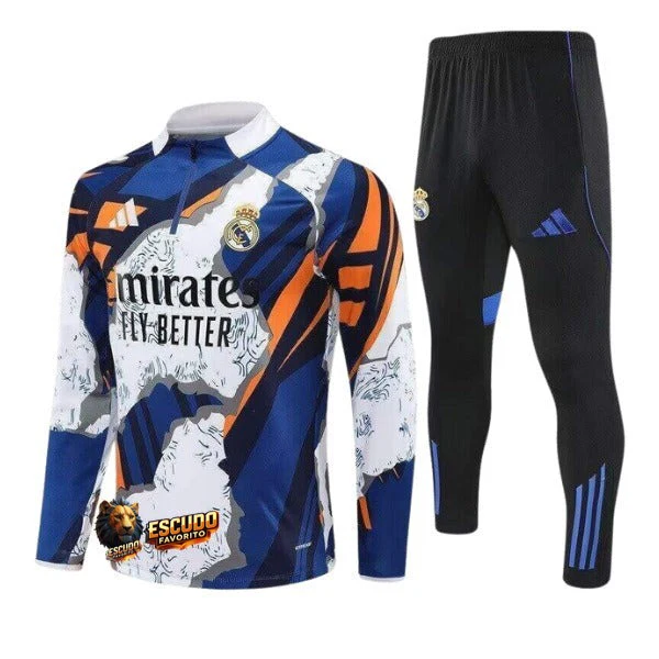 CHÁNDAL + PANTALONES PARA NIÑOS REAL MADRID XVI 25/26 HOMBRE