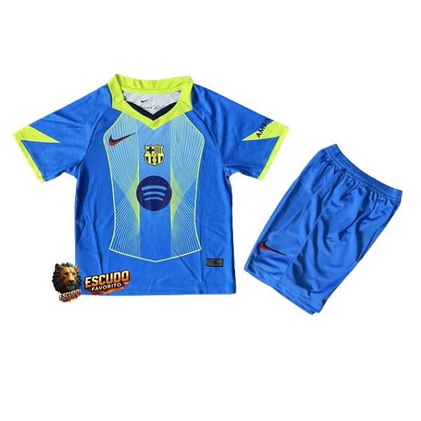 BARCELONA 25/26 EDICIÓN ESPECIAL AZUL EQUIPACIÓN PARA NIÑOS