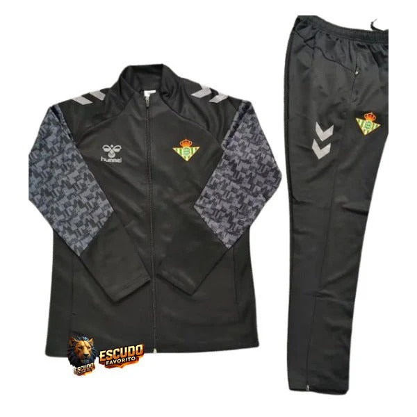 CHÁNDAL + PANTALONES PARA NIÑOS BETIS NEGRA III ENTRENAMIENTO 25/26 HOMBRE