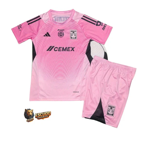 CAMISETA TIGRES PORTERO ROSA 25/26 EQUIPACIÓN PARA NIÑOS