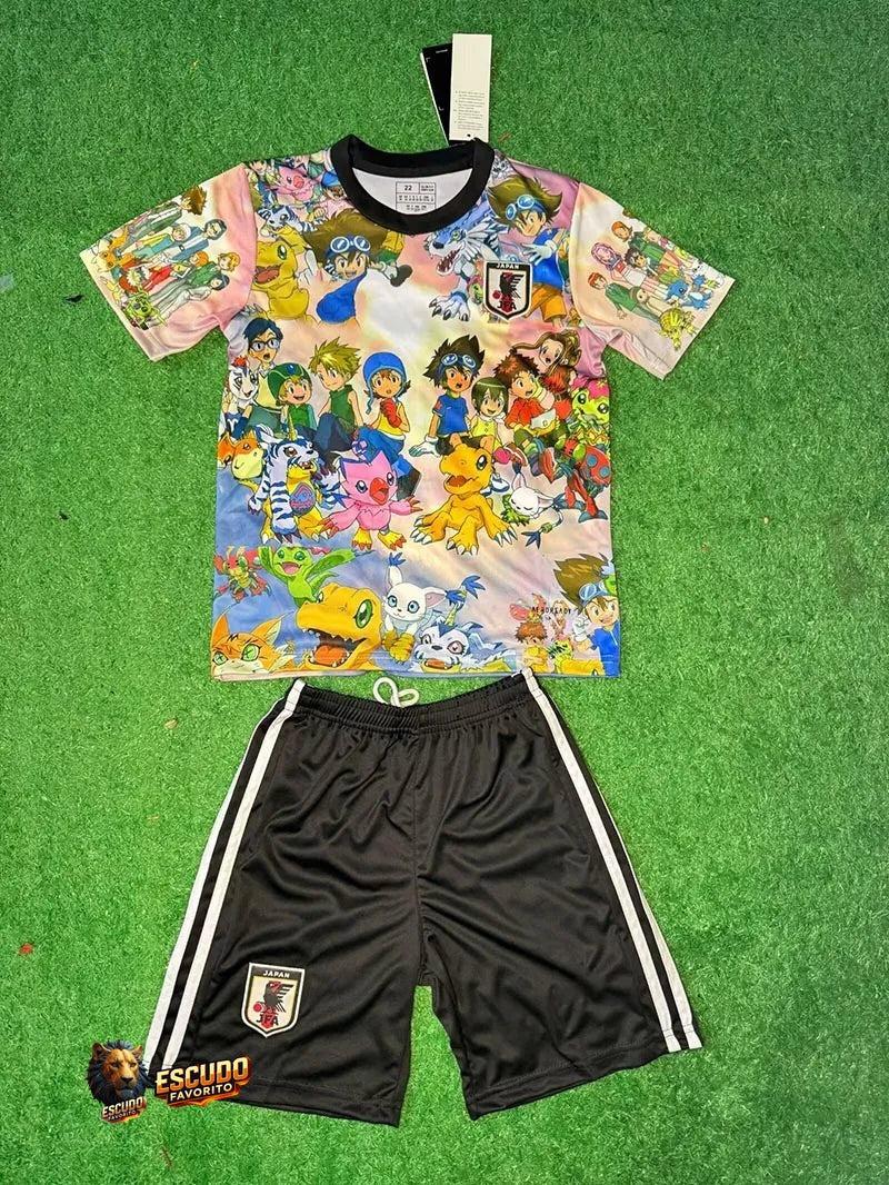 CAMISETA JAPÓN ANIME DIGIMON 25/26 EQUIPACIÓN PARA NIÑOS