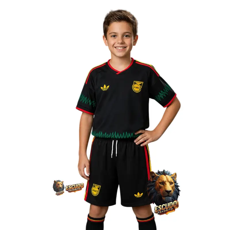 CAMISETA  JAMAICA II 2026 MUNDIAL EQUIPACIÓN PARA NIÑOS
