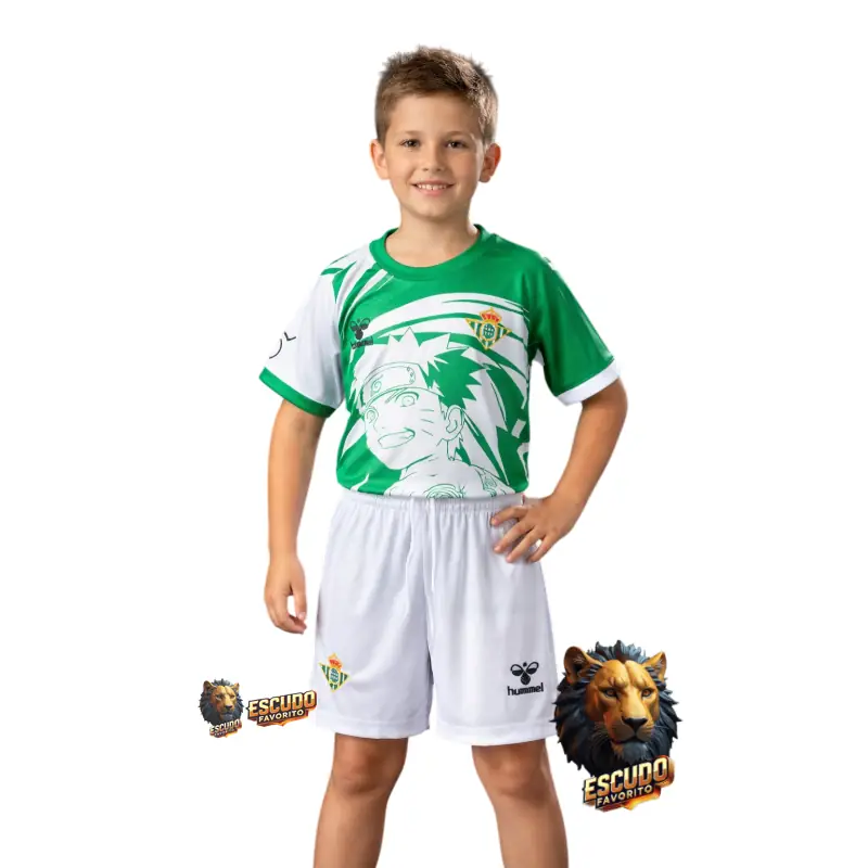 REAL BETIS 25/26 EDICIÓN ESPECIAL NARUTO EQUIPACIÓN PARA NIÑOS
