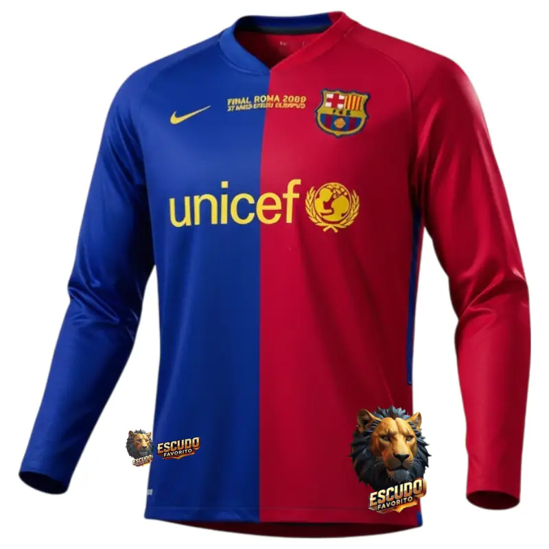 BARCELONA I 08/09 HOMBRE (RETRO) MANGA LARGA ESPECIAL CHAMPIONS