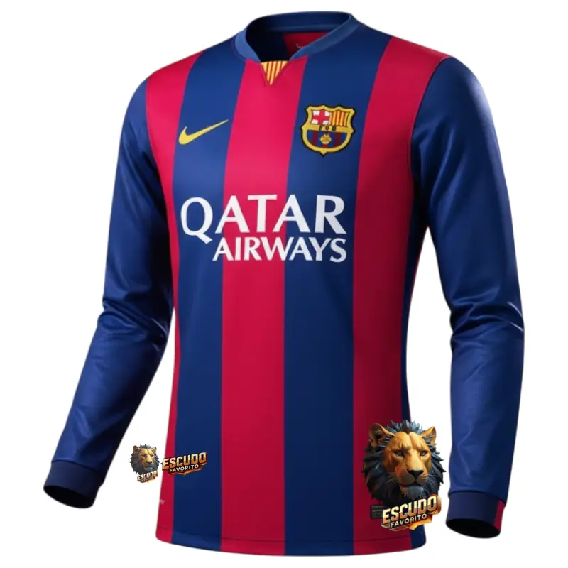 BARCELONA I 14/15 MANGA LARGA RETRO HOMBRE