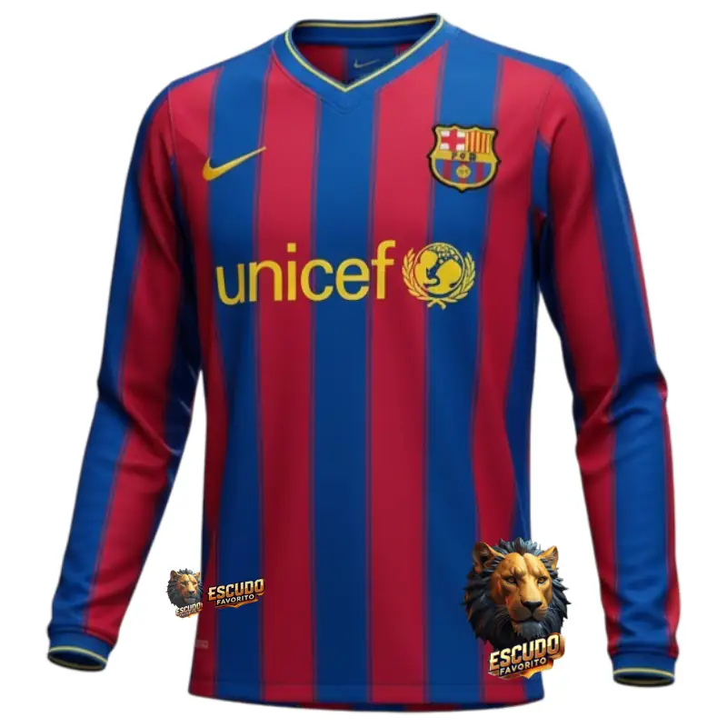 BARCELONA I 09-10 MANGA LARGA RETRO HOMBRE