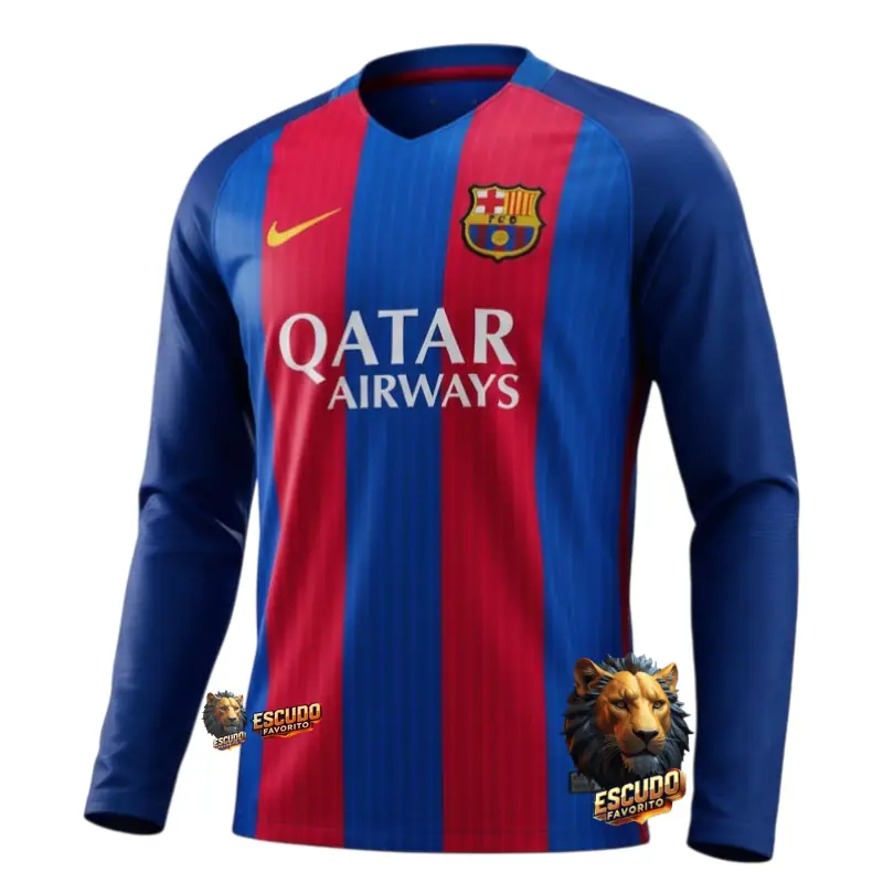 BARCELONA 16/17 I HOMBRE (RETRO) MANGA LARGA