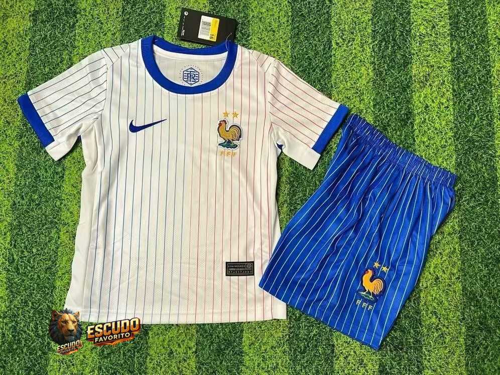 CAMISETA FRANCIA II EURO 2024 EQUIPACIÓN PARA NIÑOS